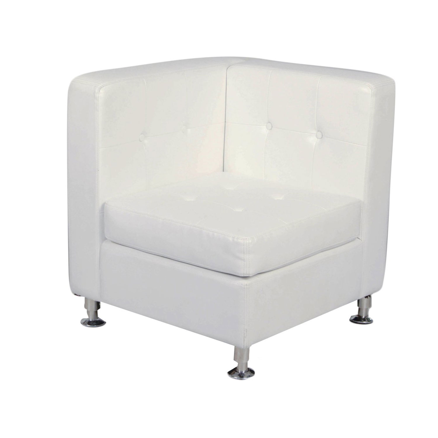 White Modular Furniture Lounge Corner Rental