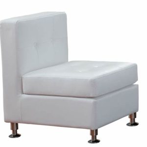 Modular Lounge Furniture White Armless- rental