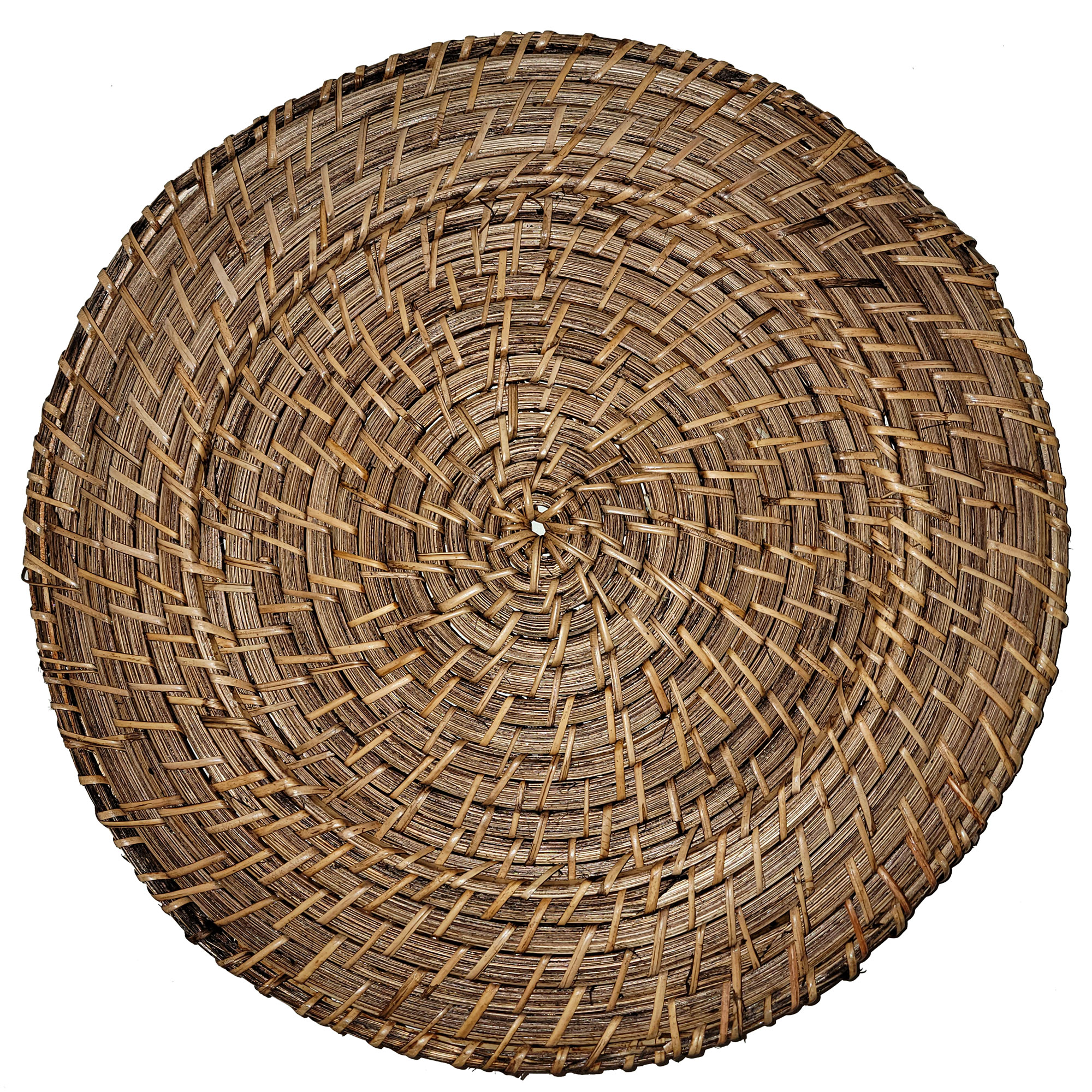 Rustic Bamboo Charger Plates for rent