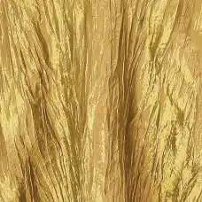 120 Gold Round Crinkle Taffeta Linen