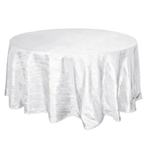 132 White Crinkle Taffeta Linen