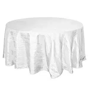 120 White Crinkle Taffeta Linen