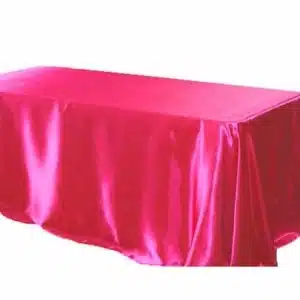 120x60 Pink Fuchsia Satin Linen