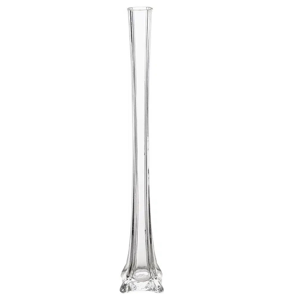 24″ Glass Eiffel Tower Vase – Twin Falls, Sun Valley Party Rentals
