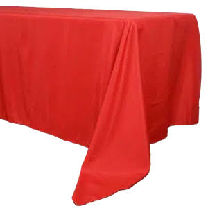 6 ft. Red Polyester Linen