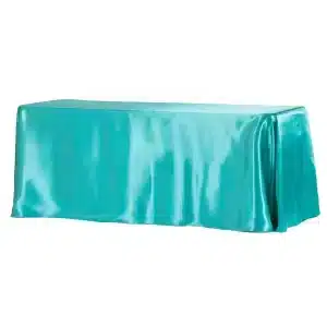 6ft Satin Teal Linens