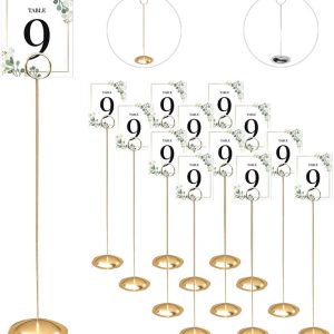 Gold Number Holder Stands