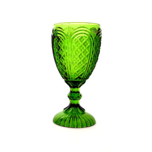 Carousel Fern Green Vintage Goblet