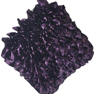 Purple Ruffled Pillow