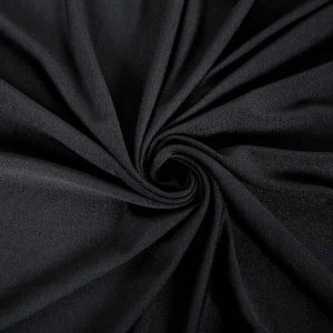 Black Wavy Spandex Cocktail Table Covers