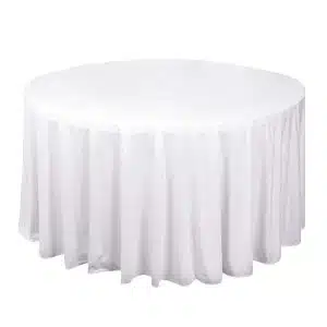 120 White Round Scuba Linens