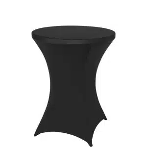 Black Spandex Cocktail Table Covers