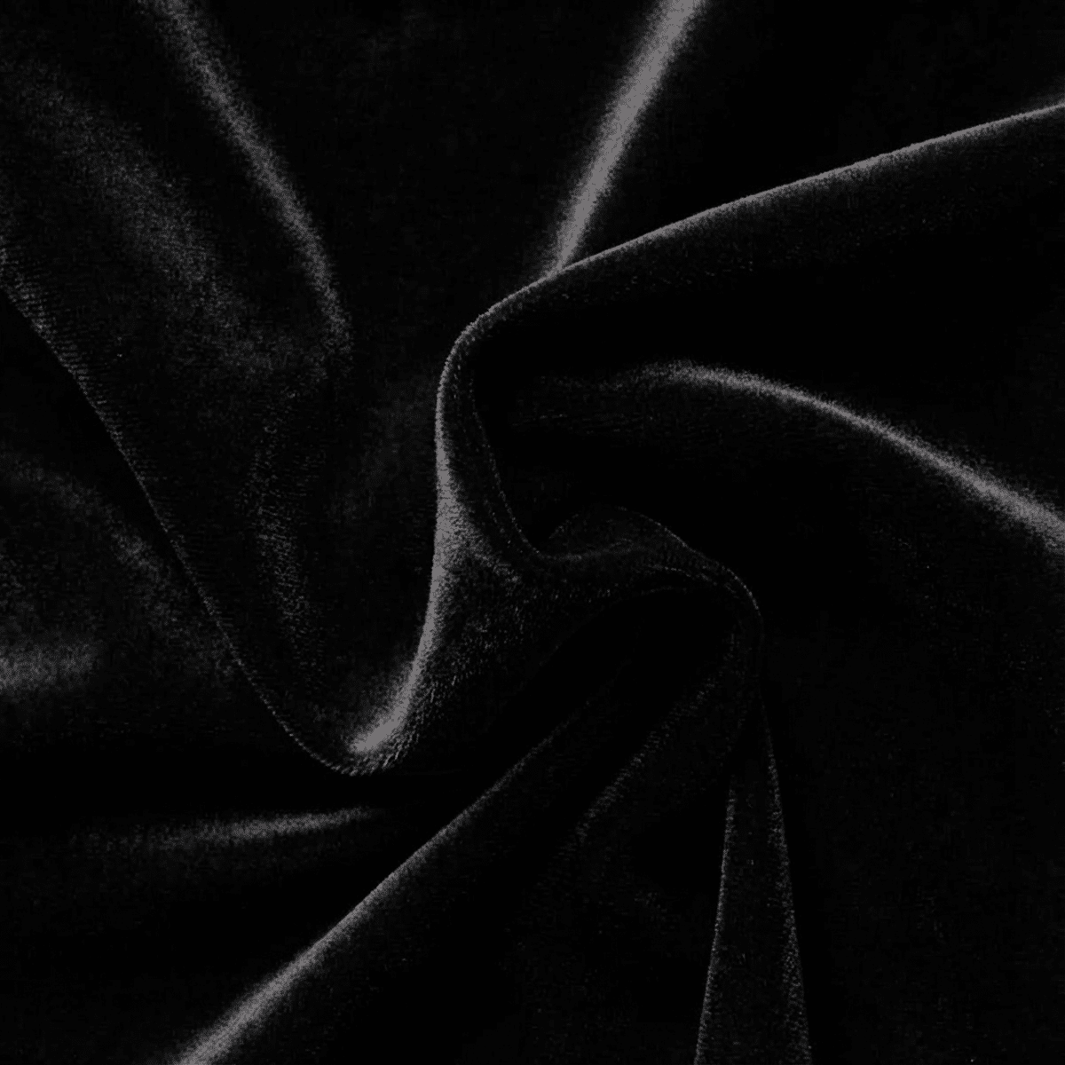 10' Black Velour Drapes