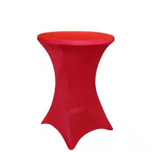 Red Spandex Cocktail Table Cover