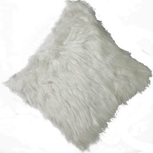 Fuzzy White Pillows