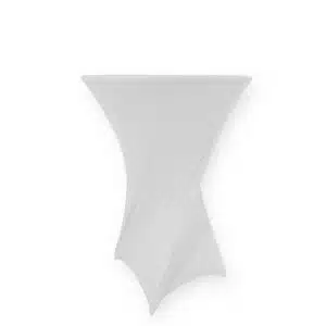 White Spandex Cocktail Table Covers