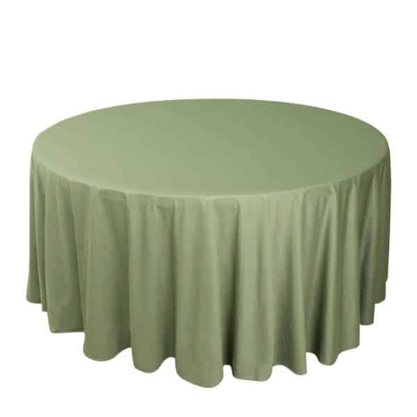 120 Round Sage Green Linen - Image 2