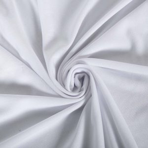 White Wavy Spandex Cocktail Table Covers