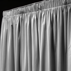12ft Gray Velour Drapes