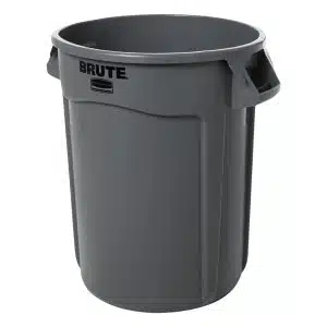 Gray Garbage Can